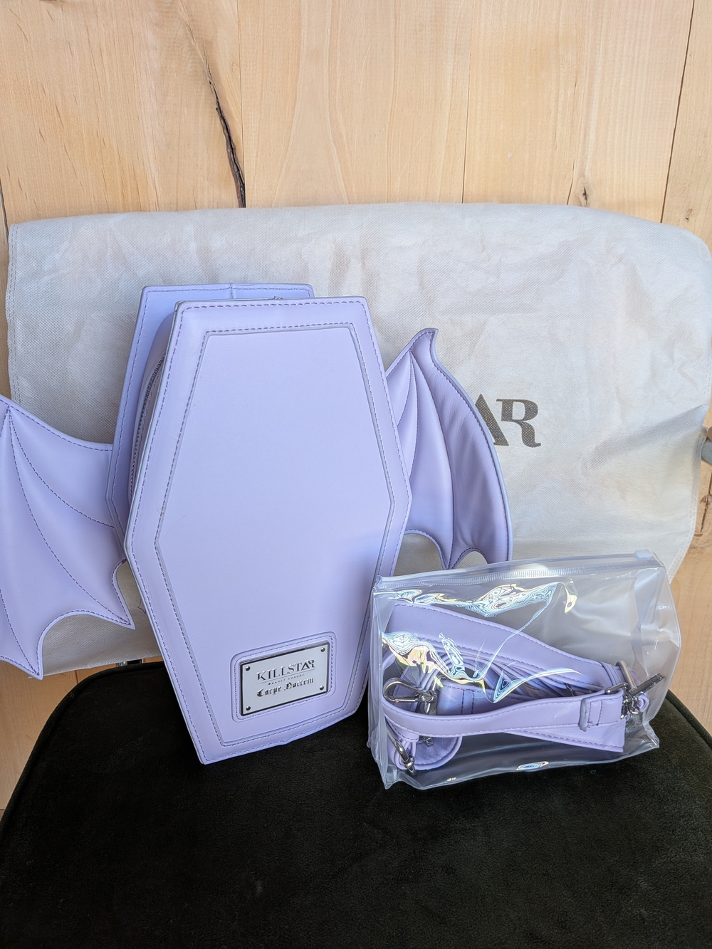 Killstar Lilac Bat Wing Backpack